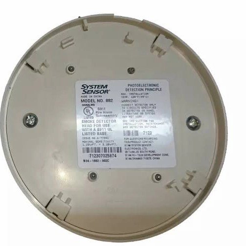 96490fa7-906c-4072-85e6-f2b086f905ba Smoke Detector Type 882 System Sensor