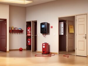 3D Animation Style fidetection and alarm system